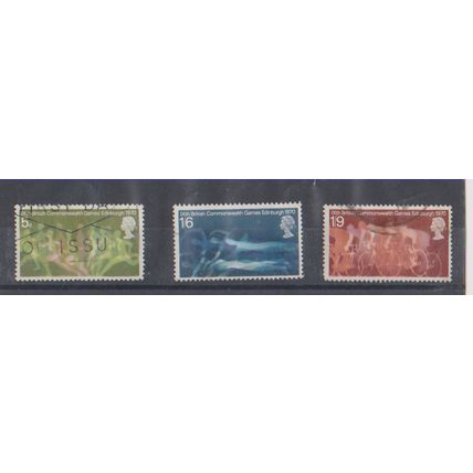 GB 1970 Commonwealth Games set of 3 SG 832 833 & 834