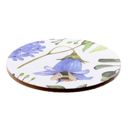 Bumble Bee Coasters Set of 4 Lamanted Round Coasters Gift Home Decor Comes Boxed