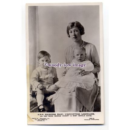 r1484 - Princess Mary with her baby son Gerald & son George - postcard