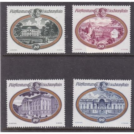 Liechtenstein 1977 Castles Set SG 677-680 Mint Never Hung VGC