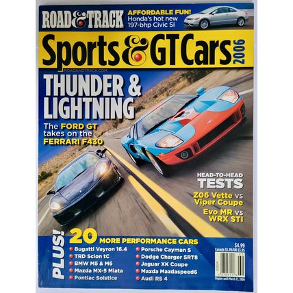 Road & Track magazine. Guide to Sports & GT Cars 2006