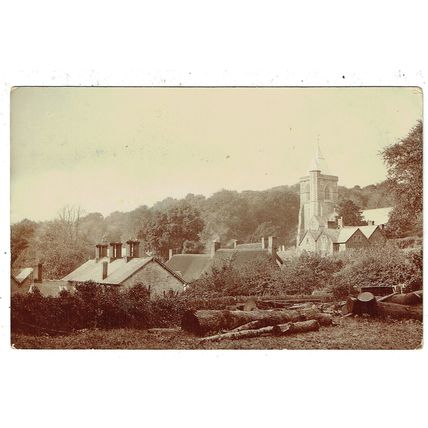 Cornwall postcard St Michael Penkivel showing Church
