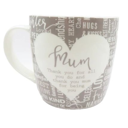 Mum Mug & Coaster Set 8.3 CM Microwave & Dishwasher Proof Gift Home Decor