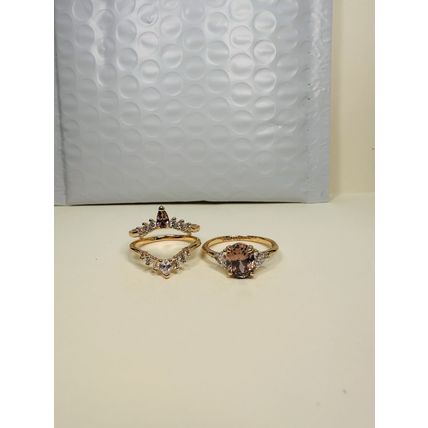 Bomb Party Sz8 Revealed BP Ring Fashion Jewelry RBP Radiant Brown Rose Gold P