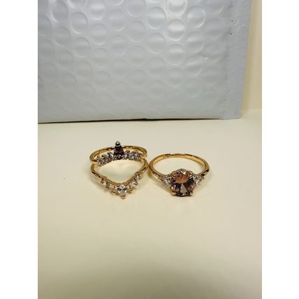 Bomb Party Sz8 Revealed BP Ring Fashion Jewelry RBP Radiant Brown Rose Gold P