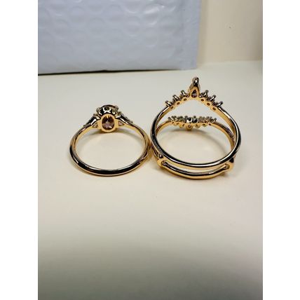 Bomb Party Sz8 Revealed BP Ring Fashion Jewelry RBP Radiant Brown Rose Gold P