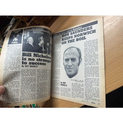 GOAL MAGAZINE #235 3 MAR 1973 UK FOOTBALL MAGAZINE - LEAGUE CUP FINAL (LL)