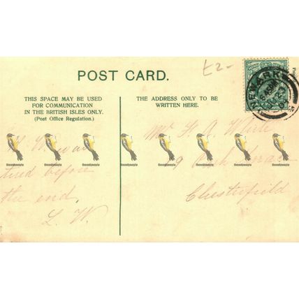 Rostherne Church, Cheshire, Vine Series No 47 Postcard, 1904