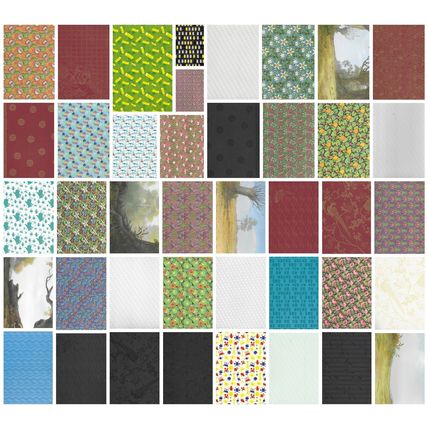 A4 Printed Card. 10 Sheets. Assorted Designs. Cardmaking Scrapbooking Crafts