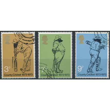 County Cricket Centenary - GB 1973 - FH - SG 928/30