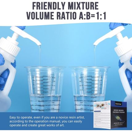 Epoxy Resin 2 Gallon - Crystal Clear Epoxy Resin Kit - Self-Leveling, High-Gloss