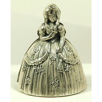 Antique Figural Silver Plated Menu Holder Place Marker Elldee French German DRGM