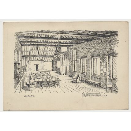 WINCHESTER The Common Room. City Mill YHA mid 20th C. Art PC JL NORTHEAST