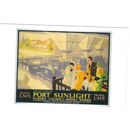 RAIL ADVERTISING L.M.S. PORT SUNLIGHT CARD NO101713967