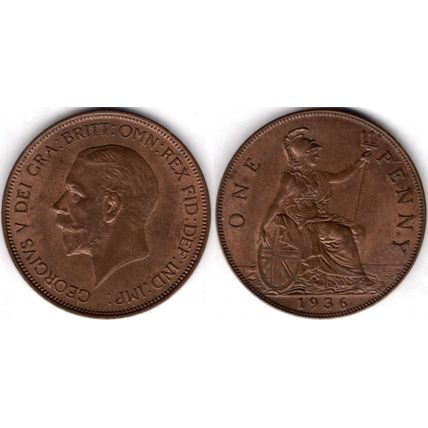 Great Britain. George V. Penny 1936. AU. dy23538
