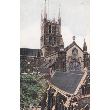 EC793 SOUTHWARK CATHEDAL . PRINTED TUCK OILETTE POSTCARD