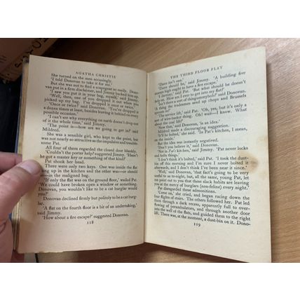 RARE* 1941 "BEST DETECTIVE STORIES" 2 x AGATHA CHRISTIE STORIES HB BOOK (P3)