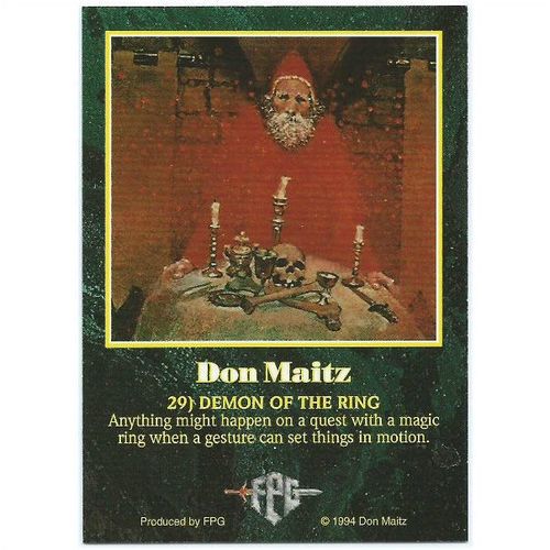 Don Maitz Series 1 Fantasy Art - #29 - Demon of the Ring