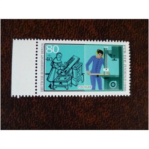 West Berlin Germany 1986 Youth Welfare Trades Carpenter mint stamp SGB719