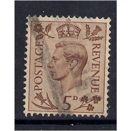 GB 1938 KGV1 5d Brown used stamp SG 469.(E460 )