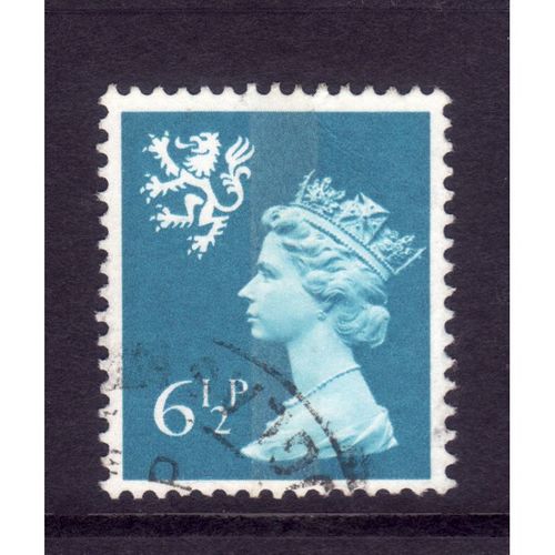 GREAT BRITAIN SCOTLAND 1976 SG S23 6 1/2p GREENISH BLUE FINE USED#2