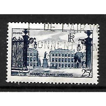 FRANCE 1946 25F BLUE NANCY SG 982a FINE USED#2