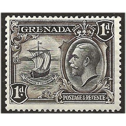 Grenada 1934 SG136 1d Black & Sepia Mounted Mint . .. .