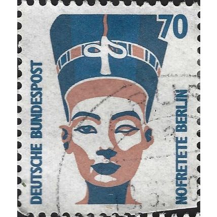 GERMANY, Nefertiti Bust, Berlin, blue 1988, 70pf, #4