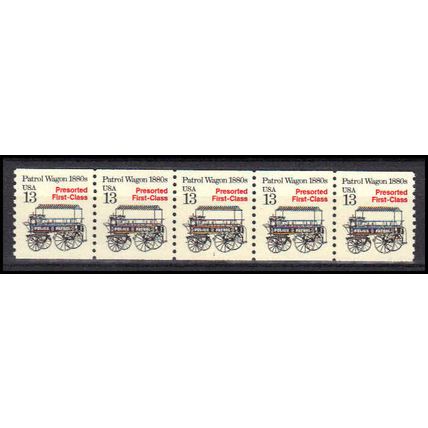 2258 13c Police Wagon Fine MNH Dry Gum PNC 1/5 X3133