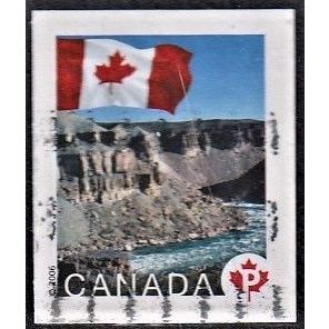 CANADA, 2006 'P' Flag and nat. Park die-cut, SG 2438 (Scott #2193), used