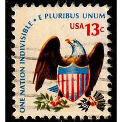 USA 1975 Eagle & Shield 13c Used Stamp
