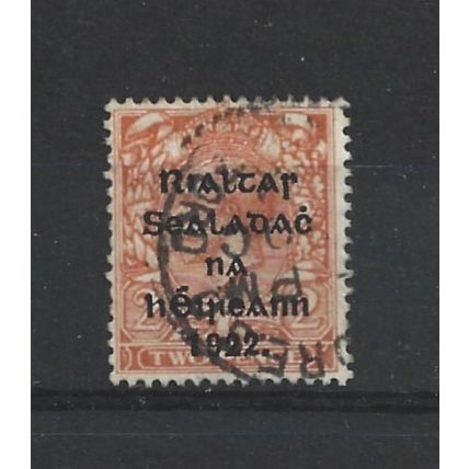 Ireland.SG34 2d Orange.Die Unchecked.Fine Used.Oct24h