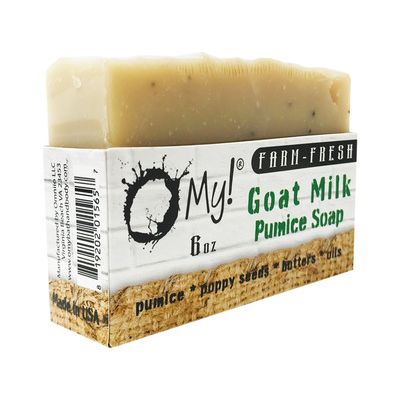 O My! Goat Milk Pumice Soap - Made with Farm-Fresh Goat Milk - Moisturizes sk...