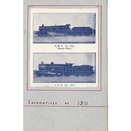 WW1 Railway Postcard GWR Star 4031 Queen Mary GNR C1 Atlantic 1452 Locos of 1911