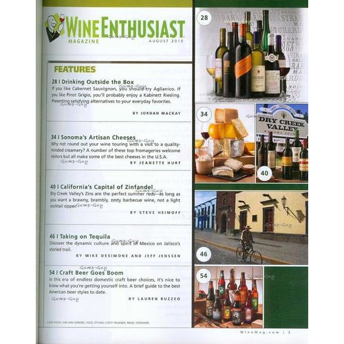 Wine Enthusiast magazine 2010 Pinot Grigio American Beer Tequila Ceviche Recipes