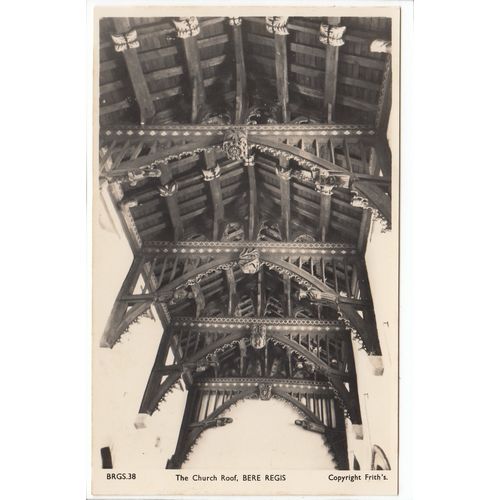 Bere Regis The Church Roof Dorset RP Postcard 38