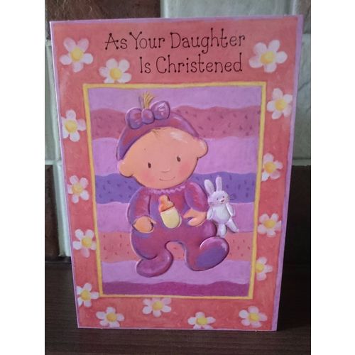 Christening Cards - As You Daughter Is Christened - 01