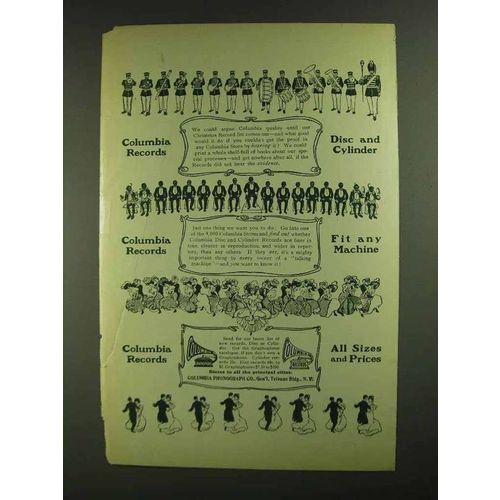 1907 Columbia Records Ad - Disc and Cylinder