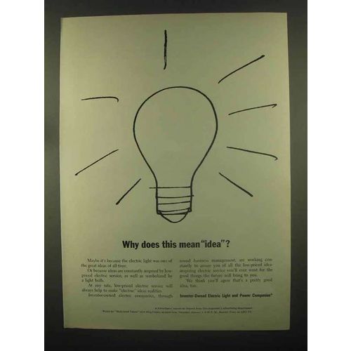 1969 Invester-Owned Electric Light & Power Companies Ad