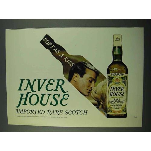 1969 Inver House Scotch Ad - Soft as Kiss