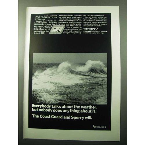 1969 Sperry Rand National Data Buoy System NDBS Ad