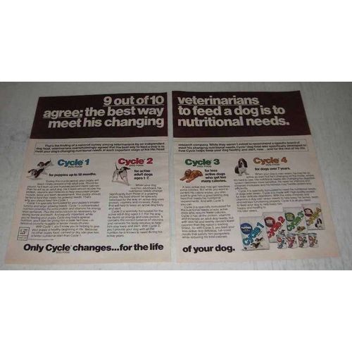 1980 Cycle Dog Food Ad - 9 Out of 10 Veterinarians