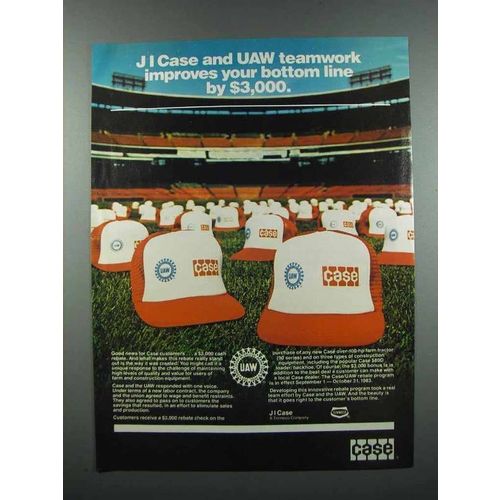 1983 Case Farm and Construction Equipment Ad - UAW