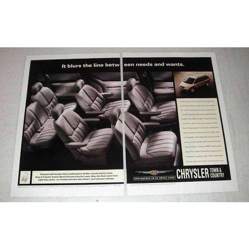 1998 Chrysler Town & Country Minivan Ad - Needs Wants