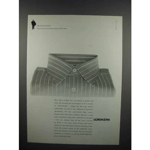 1998 Lorenzini Shirt Fashion Ad