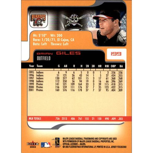 2002 Fleer Focus JE Brian Giles #199