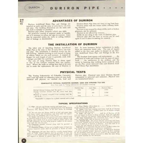 duriron company 1938 alloy metal acid-proof equipment vintage catalog