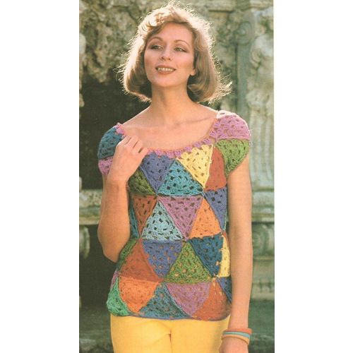 Crochet Blouse Pattern Triangle Top