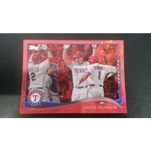 2014 Topps Red Hot Foil Card # 039 David Murphy NM (7) Texas Rangers
