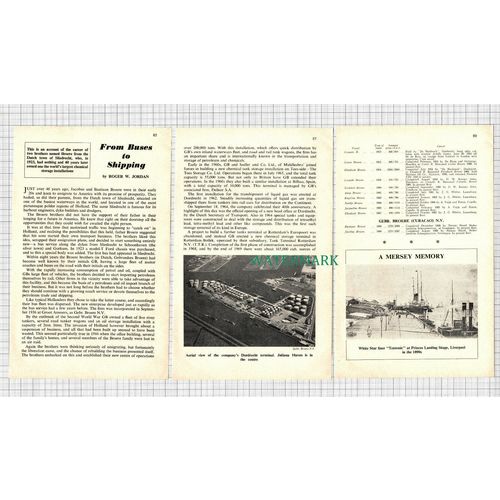 C3098) Jacobus & Bastiaan Broere Chemical Storage Dordrecht - 1970 Small Article